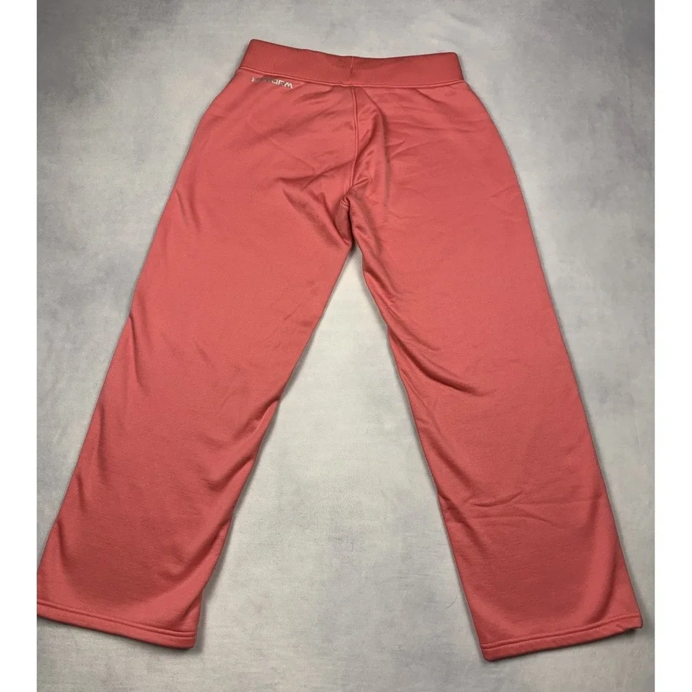 Under Armour ColdGear Storm Pants Youth Large‎ YLG Red Fleece Lined Athletic